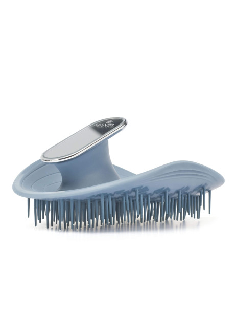 Manta Mirror Brush Blue Щітка для волосся з дзеркалом блакитна