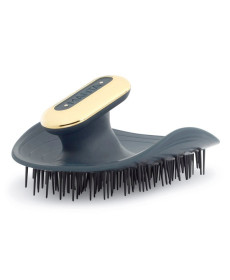 Manta Pulse Brush Deep Ocean Blue Масажна щітка для волосся синя з тримачем - Написати відгук