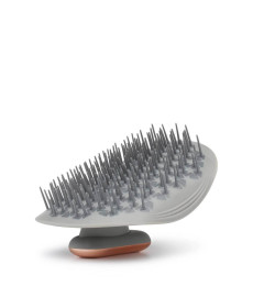 Manta Pulse Brush Grey Массажная щетка для волос серая с держателем - Написать отзыв