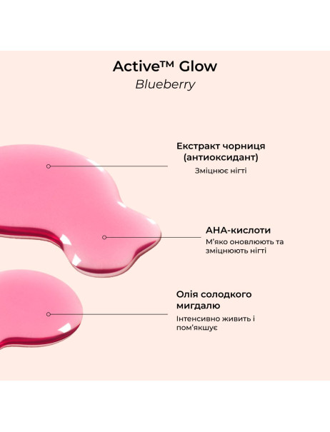 Manucurist Active Glow Blueberry Лак для нігтів з рожевим глянцевим ефектом