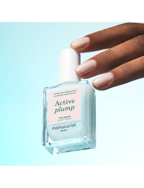 Manucurist Active Plump Aqua Glazed Лак для нігтів з колагеном та перламутровим молочним покриттям