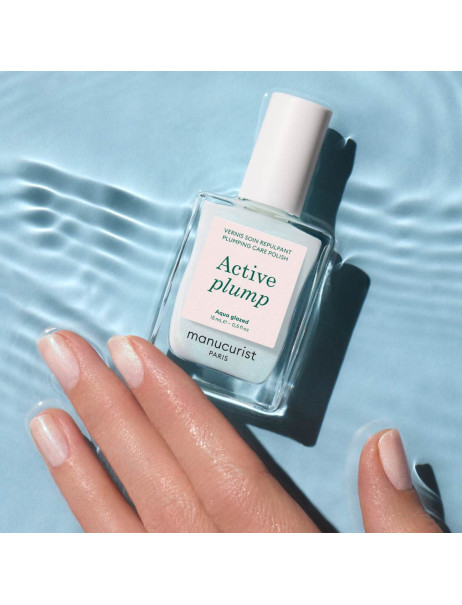 Manucurist Active Plump Aqua Glazed Лак для нігтів з колагеном та перламутровим молочним покриттям