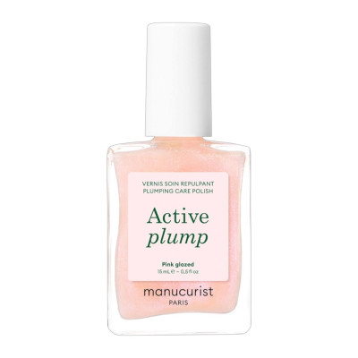 Manucurist Active Plump Pink Glazed Лак для нігтів з колагеном з перламутровим ніжно-рожевим фінішем