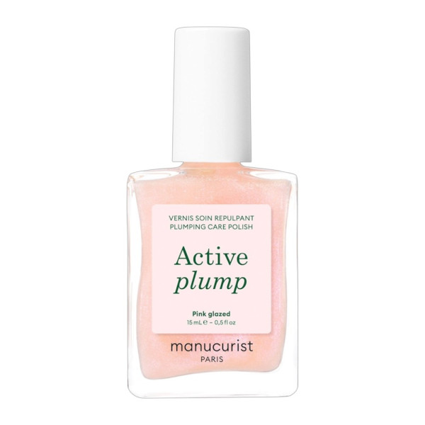 Manucurist Active Plump Pink Glazed Лак для нігтів з колагеном з перламутровим ніжно-рожевим фінішем