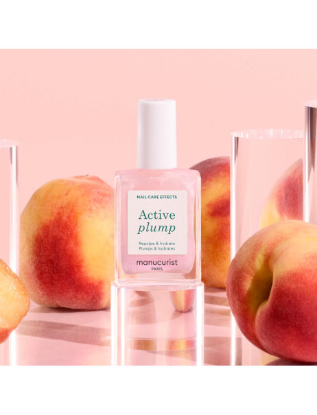 Manucurist Active Plump Pink Glazed Лак для нігтів з колагеном з перламутровим ніжно-рожевим фінішем