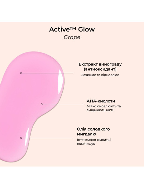 Manucurist Active Glow Grape Лак для нігтів з бузковим глянцевим ефектом