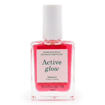 Manucurist Active Glow Raspberry Лак для нігтів з персиково-рожевим глянцевим ефектом
