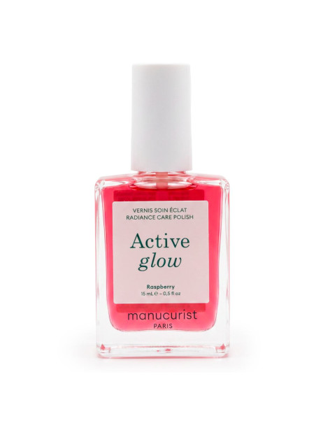 Manucurist Active Glow Raspberry Лак для нігтів з персиково-рожевим глянцевим ефектом