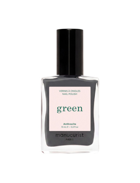 Manucurist Green Anthracite Лак для нігтів з глибоким графітово-сірим відтінком