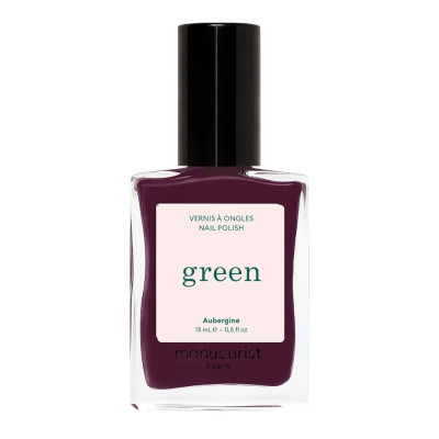 Manucurist Green Aubergine Лак для нігтів з темним баклажановим відтінком