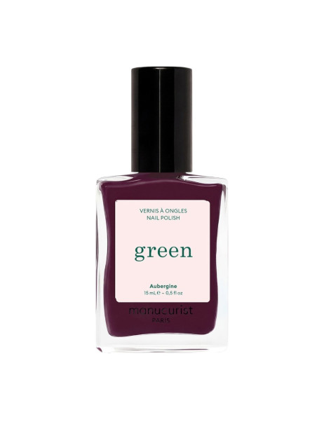 Manucurist Green Aubergine Лак для нігтів з темним баклажановим відтінком