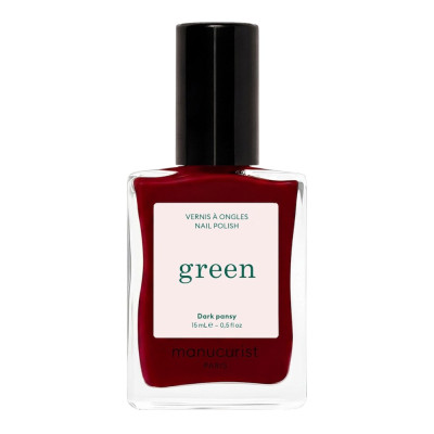 Manucurist Green Dark Pansy Лак для нігтів з бордовим відтінком