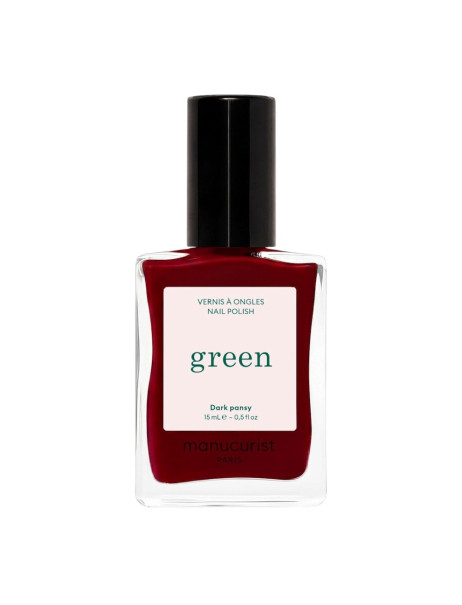 Manucurist Green Dark Pansy Лак для нігтів з бордовим відтінком