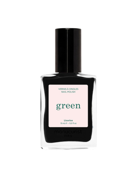 Manucurist Green Licorice Лак для нігтів з насиченим чорним відтінком