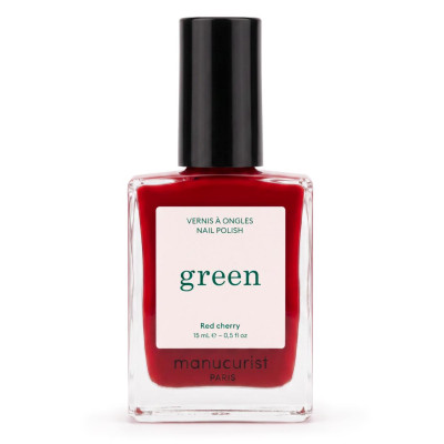 Manucurist Green Red Cherry Лак для нігтів з вишнево-червоним відтінком