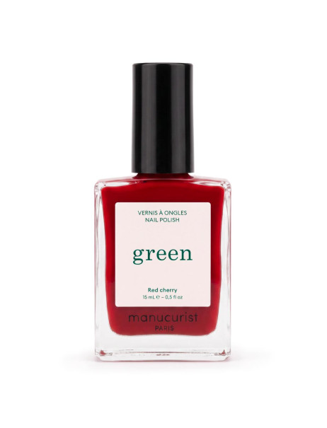 Manucurist Green Red Cherry Лак для нігтів з вишнево-червоним відтінком