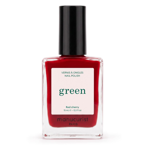 Manucurist Green Red Cherry Лак для нігтів з вишнево-червоним відтінком