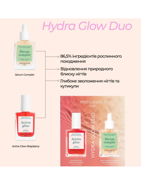 Manucurist Hydra Glow Duo Набір для догляду за нігтями