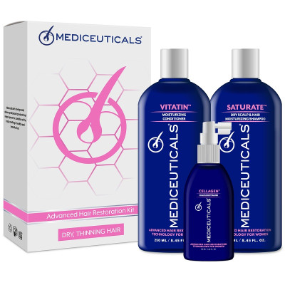 Mediceuticals Mediceuticals For Women Kit Dry Набір для стимулювання росту волосся для жінок для сухого волосся