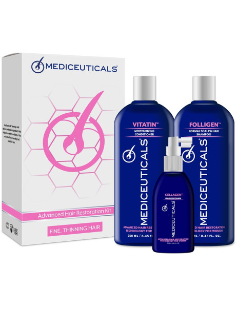 Mediceuticals For Women Kit Fine Набір для стимулювання росту волоссю для жінок для нормального/тонкого волосся