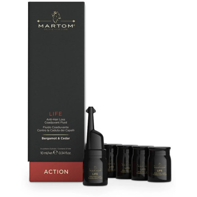 Martom Action Life Anti-Hair Loss Coadjuvant Fluid Курс активних ампул для зміцнення та стимуляції росту волосся