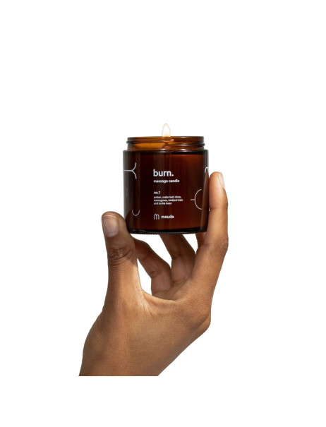 Maude Burn no.1 Amber, Cedar Leaf & Lemongrass Свеча для массажа Аромат №1 амбра, кедр и лемонграсс