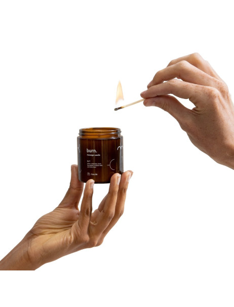 Maude Burn no.1 Amber, Cedar Leaf & Lemongrass Свеча для массажа Аромат №1 амбра, кедр и лемонграсс