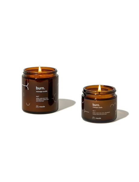 Maude Burn no.1 Amber, Cedar Leaf & Lemongrass Свеча для массажа Аромат №1 амбра, кедр и лемонграсс