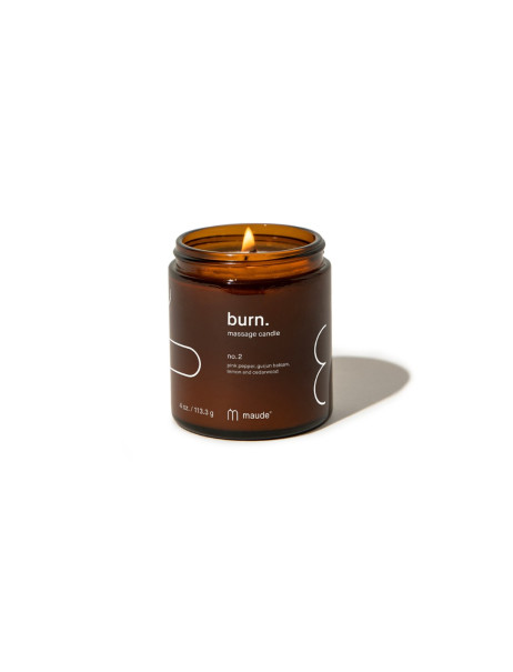 Maude Burn no.2 Pink Pepper & Gurjun Balsam Свічка для масажу Аромат №2 рожевий перець та бальзам гурджун