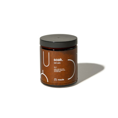 Maude Soak no.1 Amber, Cedar Leaf & Lemongrass Мінеральна сіль для ванни Аромат №1 амбра, кедр та лемонграс