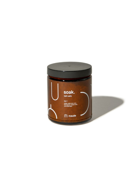 Maude Soak no.1 Amber, Cedar Leaf & Lemongrass Минеральная соль для ванны Аромат №1 амбра, кедр и лемонграсс