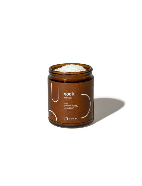 Maude Soak no.1 Amber, Cedar Leaf & Lemongrass Минеральная соль для ванны Аромат №1 амбра, кедр и лемонграсс