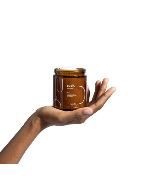 Maude Soak no.1 Amber, Cedar Leaf & Lemongrass Минеральная соль для ванны Аромат №1 амбра, кедр и лемонграсс