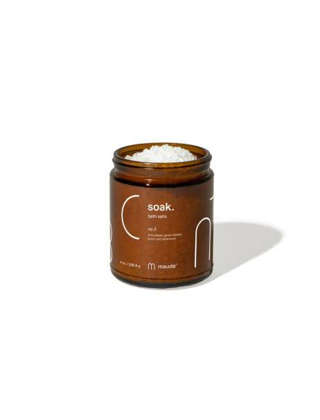 Maude Soak no.2 Pink Pepper & Gurjun Balsam Минеральная соль для ванны Аромат №2 розовый перец и бальзам гурджун