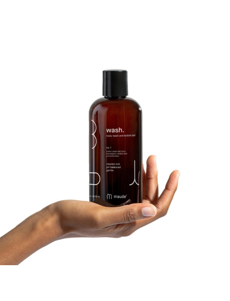Maude Wash no.1 Amber, Cedar Leaf & Lemongrass Гель для душа и пена для ванной Аромат №1 амбра, кедр и лемонграсс