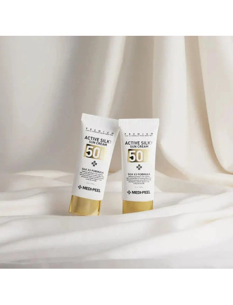 Medi-Peel Active Silky Sun Cream SPF50+/PA+++ Солнцезащитный крем