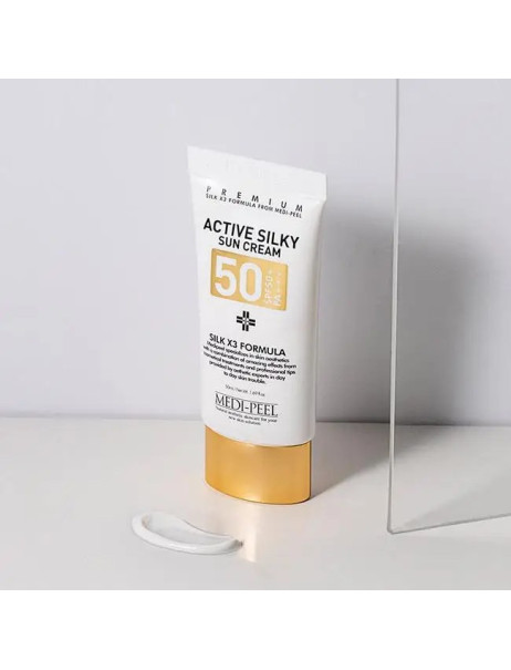 Medi-Peel Active Silky Sun Cream SPF50+/PA+++ Солнцезащитный крем