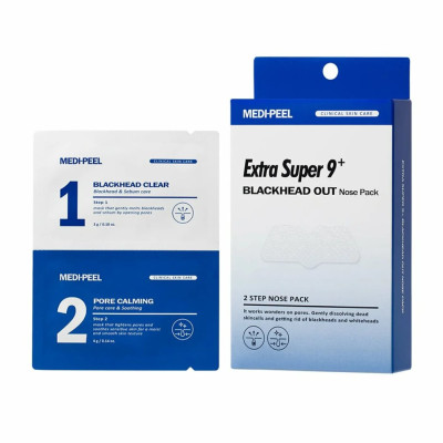 Medi-Peel Extra Super 9 Plus Blackhead Out Nose Pack Двоступенева маска від чорних цяток
