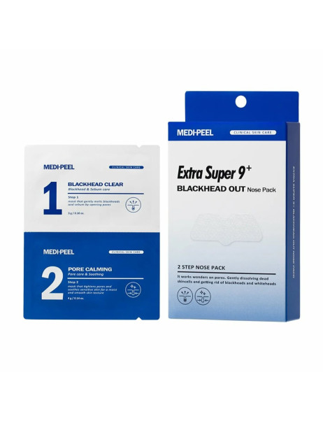 Medi-Peel Extra Super 9 Plus Blackhead Out Nose Pack Двоступенева маска від чорних цяток