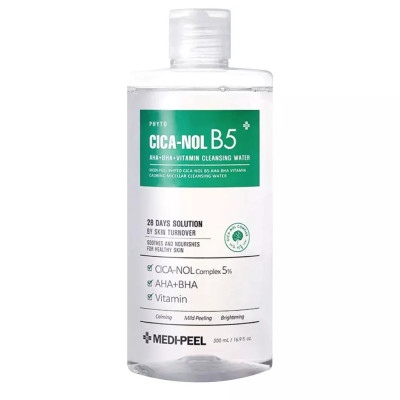 Medi-Peel Phyto Cica-Nol B5 AHA BHA Vitamin Cleansing Water Успокаивающая мицеллярная вода