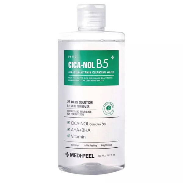 Medi-Peel Phyto Cica-Nol B5 AHA BHA Vitamin Cleansing Water Заспокійлива міцелярна вода