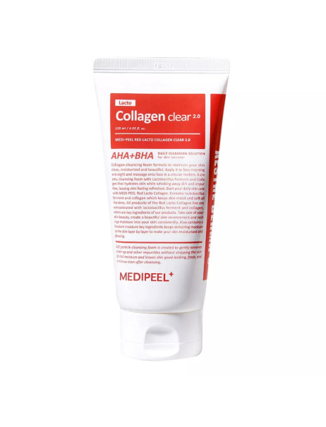 Medi-Peel Red Lacto Collagen Clear 2.0 Пінка для вмивання з колагеном