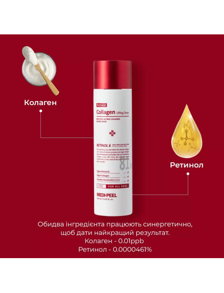 Medi-Peel Retinol Collagen Lifting Toner Омолаживающий тонер с ретинолом и коллагеном