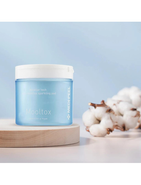 Medi-Peel Aqua Mooltox Sparkling Pad Пілінг-педи для обличчя для зволоження та очищення шкіри