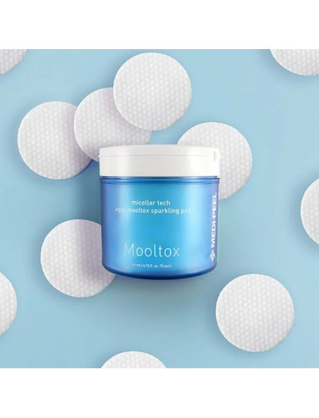Medi-Peel Aqua Mooltox Sparkling Pad Пілінг-педи для обличчя для зволоження та очищення шкіри
