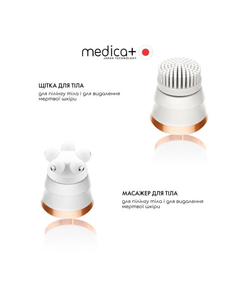 Medica+ BodyControl 4v1 (Japan) Электрическая роликовая пилка-пемза 4в1