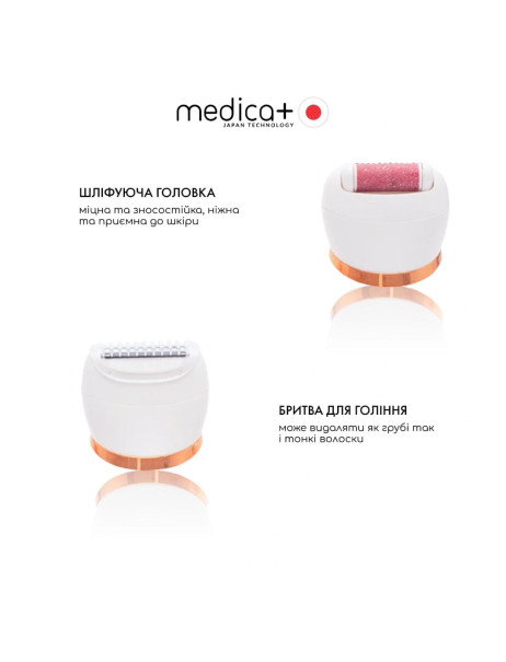 Medica+ BodyControl 4v1 (Japan) Электрическая роликовая пилка-пемза 4в1