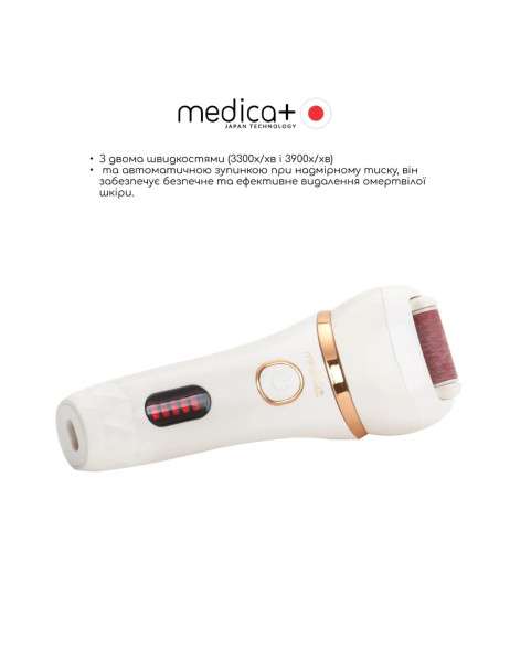 Medica+ BodyControl 4v1 (Japan) Электрическая роликовая пилка-пемза 4в1