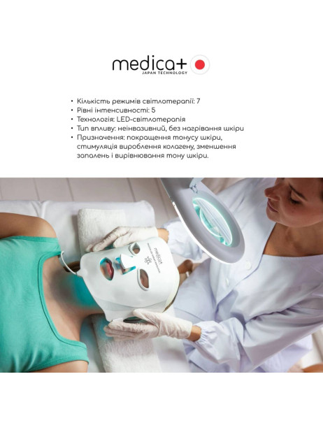 Medica+ LEDMask 8X (Japan) Професійна LED-маска для світлотерапії