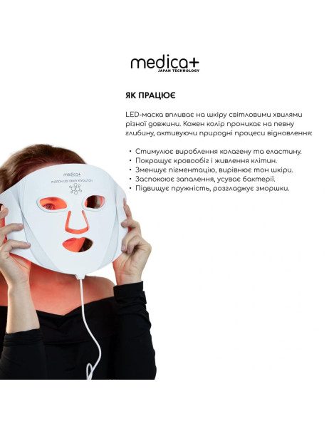 Medica+ LEDMask 8X (Japan) Професійна LED-маска для світлотерапії